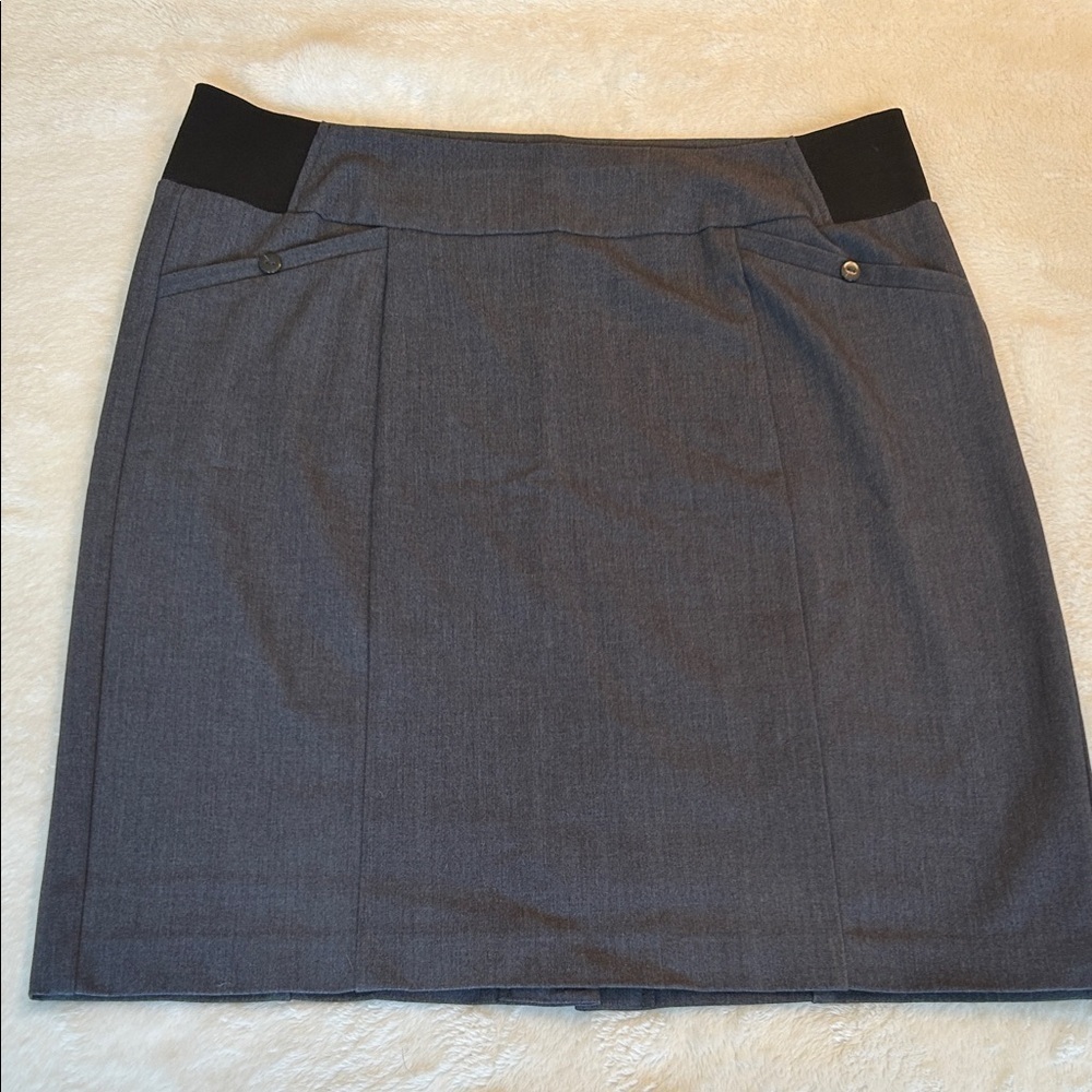 Reitmans Charcoal Pencil Skirt